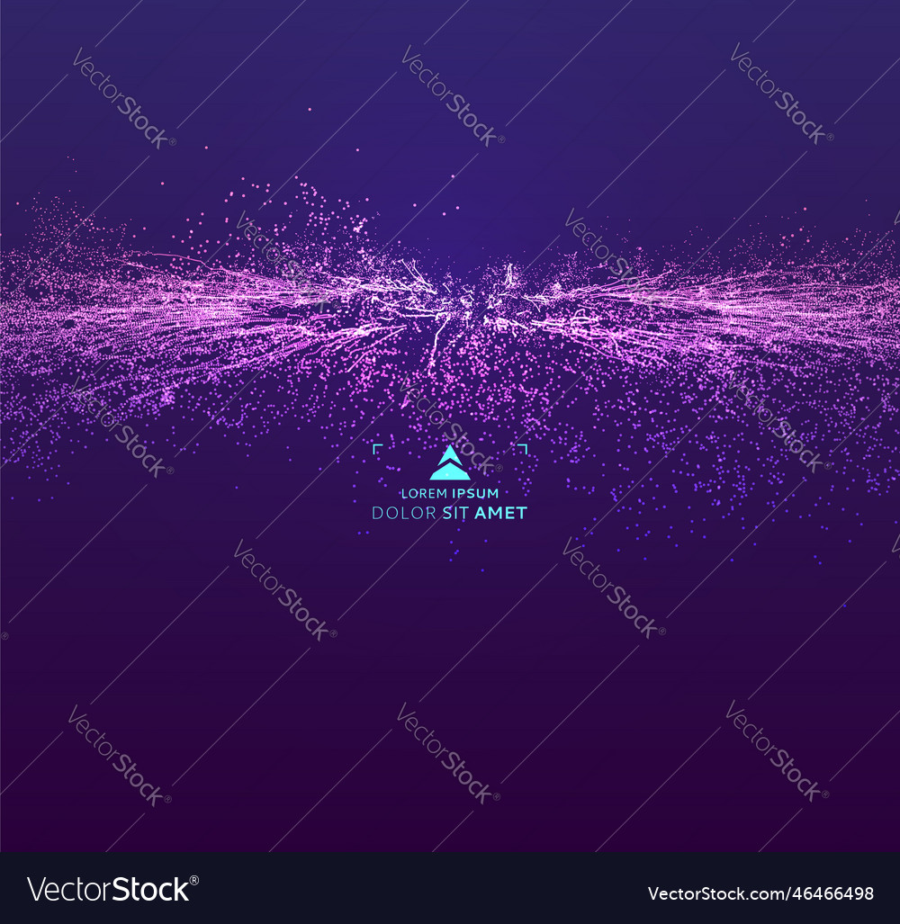 Point explode array with dynamic emitted vector image Point explode array with dynamic emitted