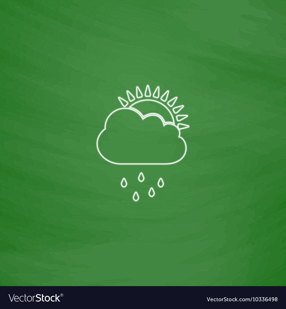 Raindrops computer symbol vector image Raindrops computer symbol