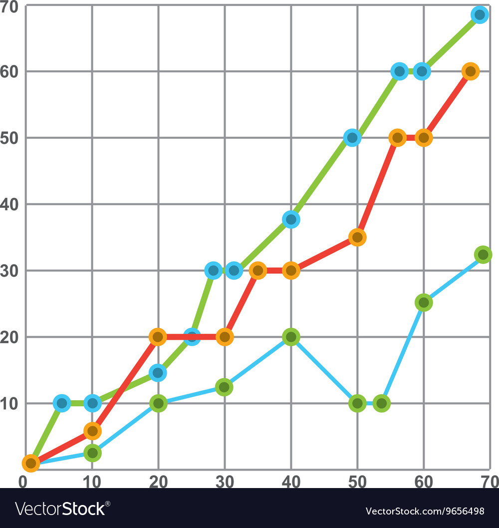 Statistics graph isolated icon design