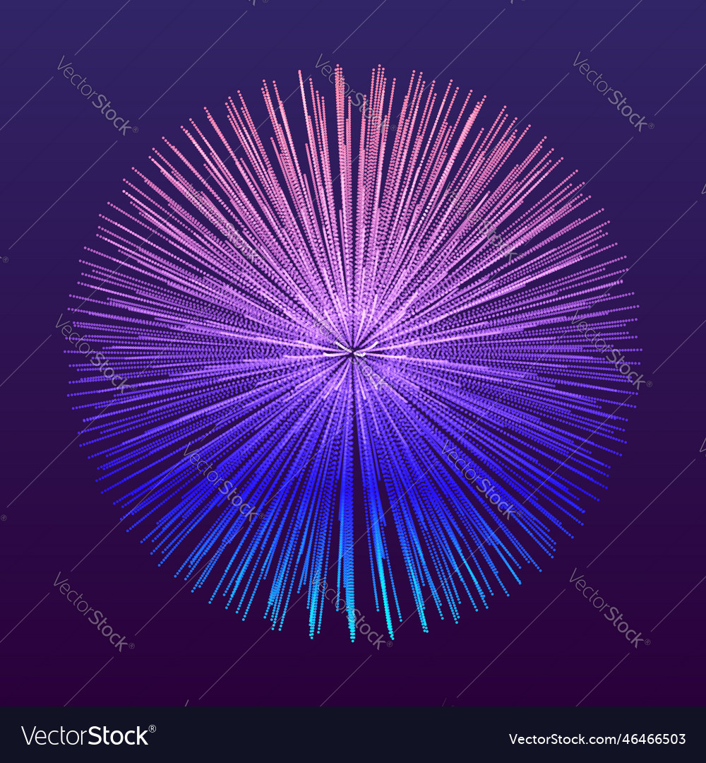3d abstract sphere array with dynamic particles vector image 3d abstract sphere array with dynamic particles