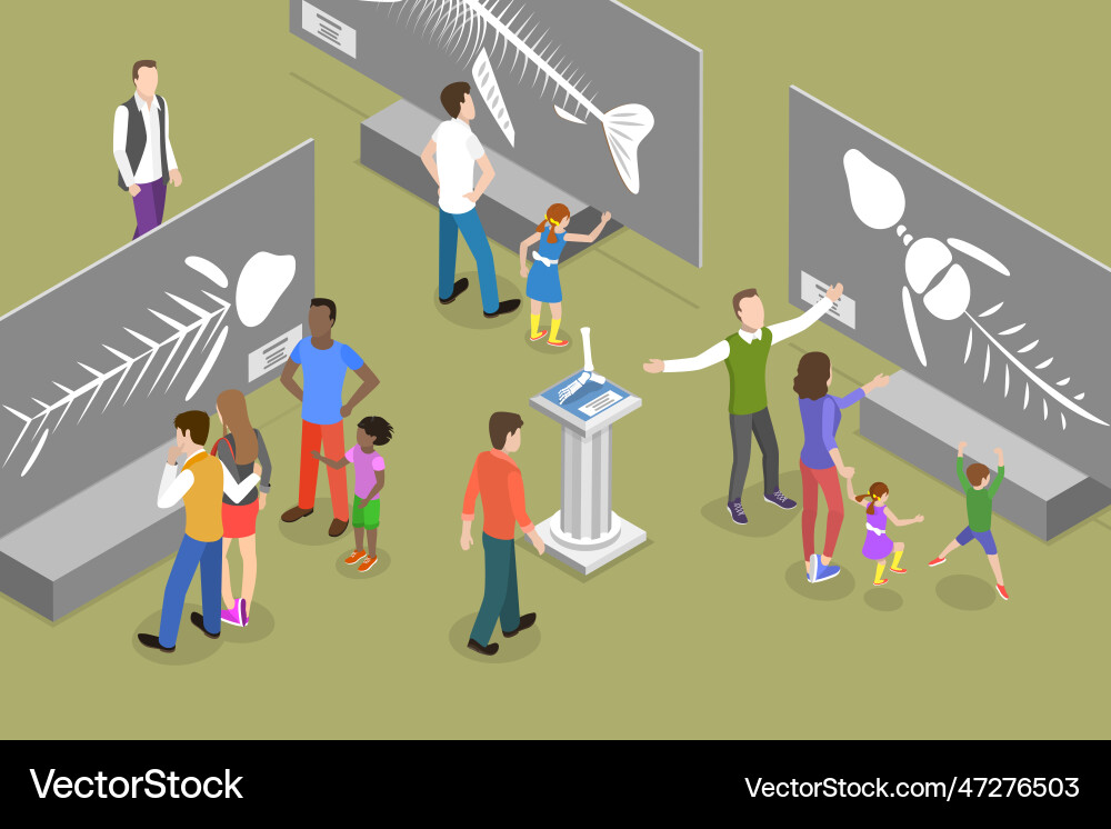 3d isometric flat conceptual Royalty Free Vector Image