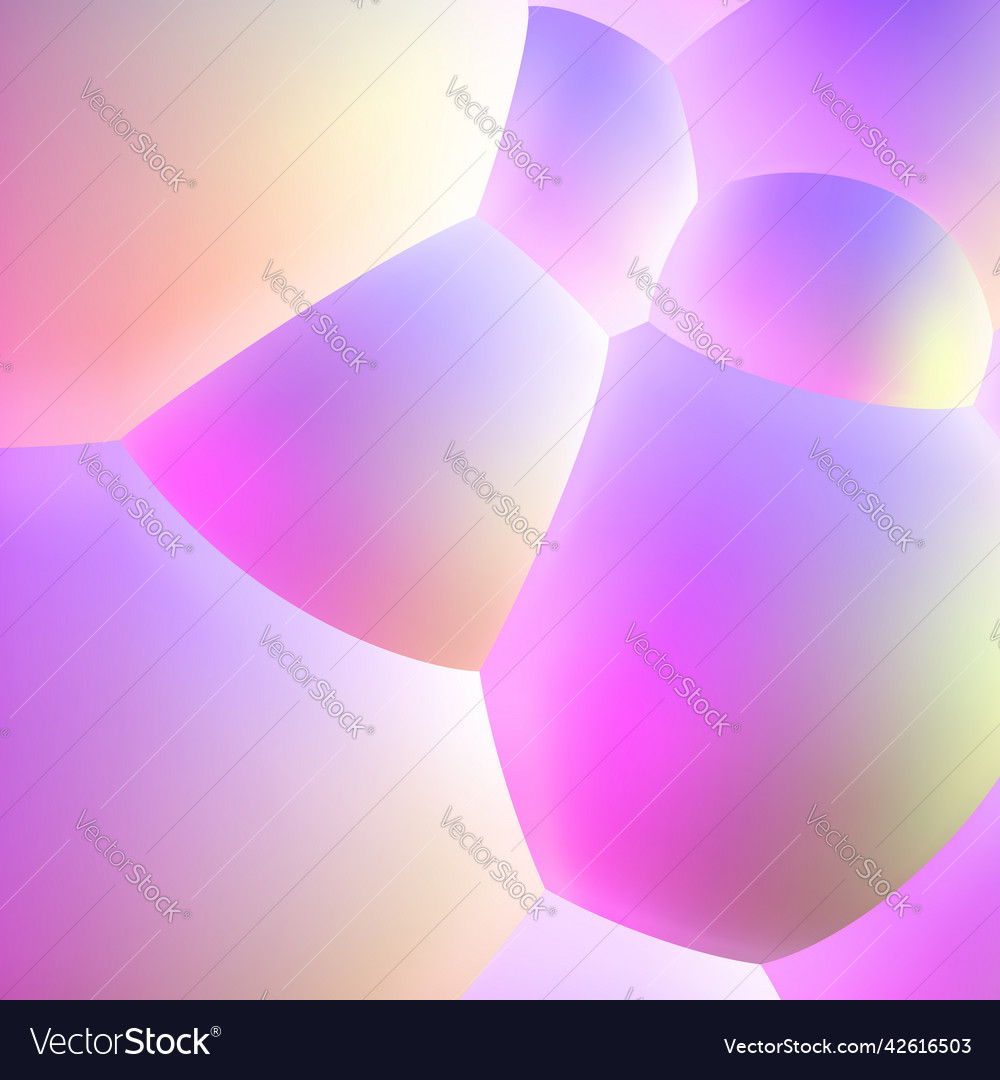 Abstract background with pearlescent soft bubbles