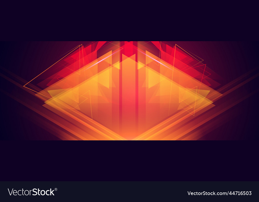 Abstract fractal geometric triangle shape vector image Abstract fractal geometric triangle shape
