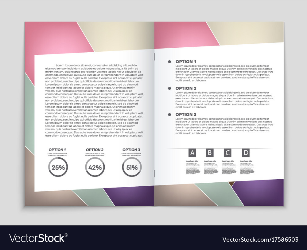 Abstract layout background set for art