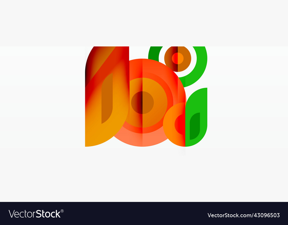 Abstract round shapes background minimalist