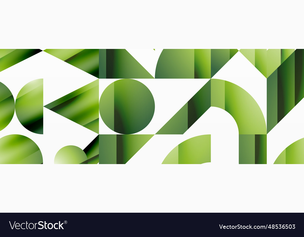 Assorted geometric shapes unite in a minimalistic vector image Assorted geometric shapes unite in a minimalistic