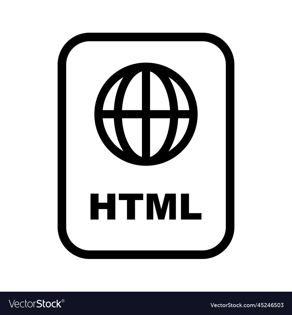 Html file icon or front-end programming