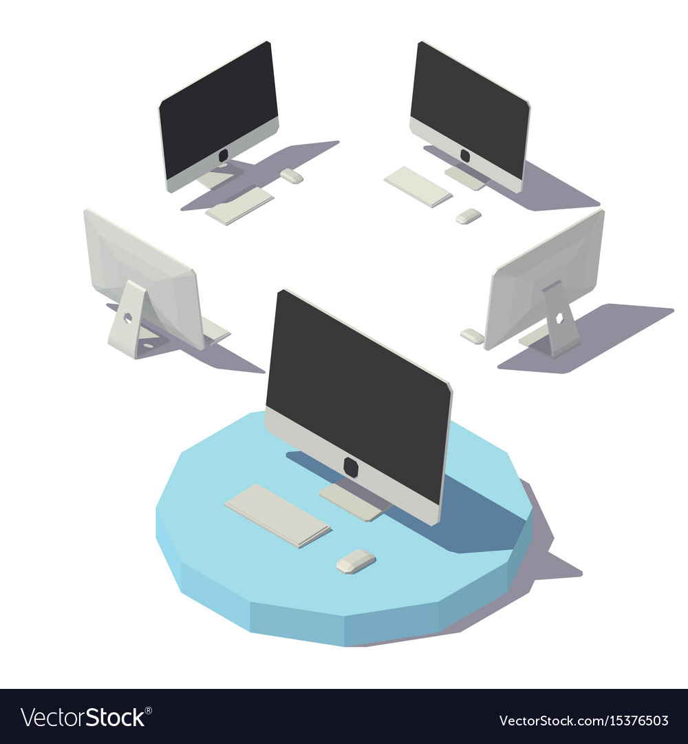 Isometric computer monoblock