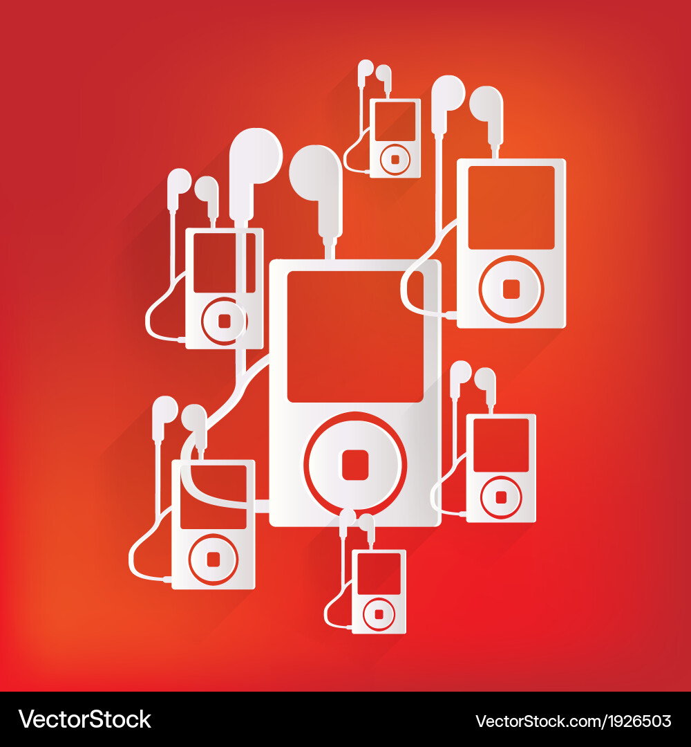 Mp3 player icon Royalty Free Vector Image - VectorStock