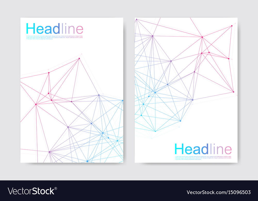Scientific brochure design template flyer
