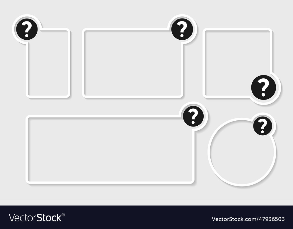 Text box icon question mark