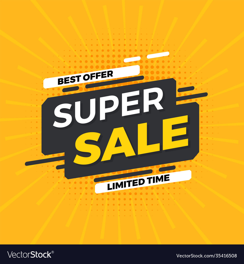 Banner sale Royalty Free Vector Image - VectorStock