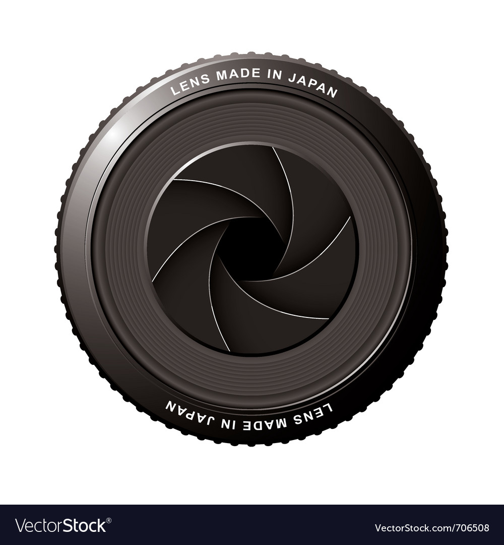 Camera lens Royalty Free Vector Image - VectorStock