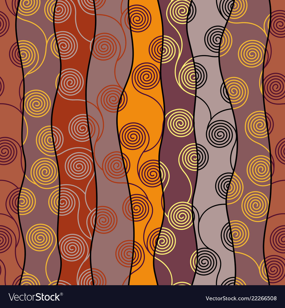 Curly waves pattern in art nouveau style Vector Image Curly waves pattern in art nouveau style