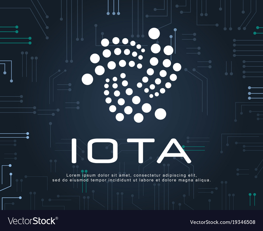 Design blockchain iota background style