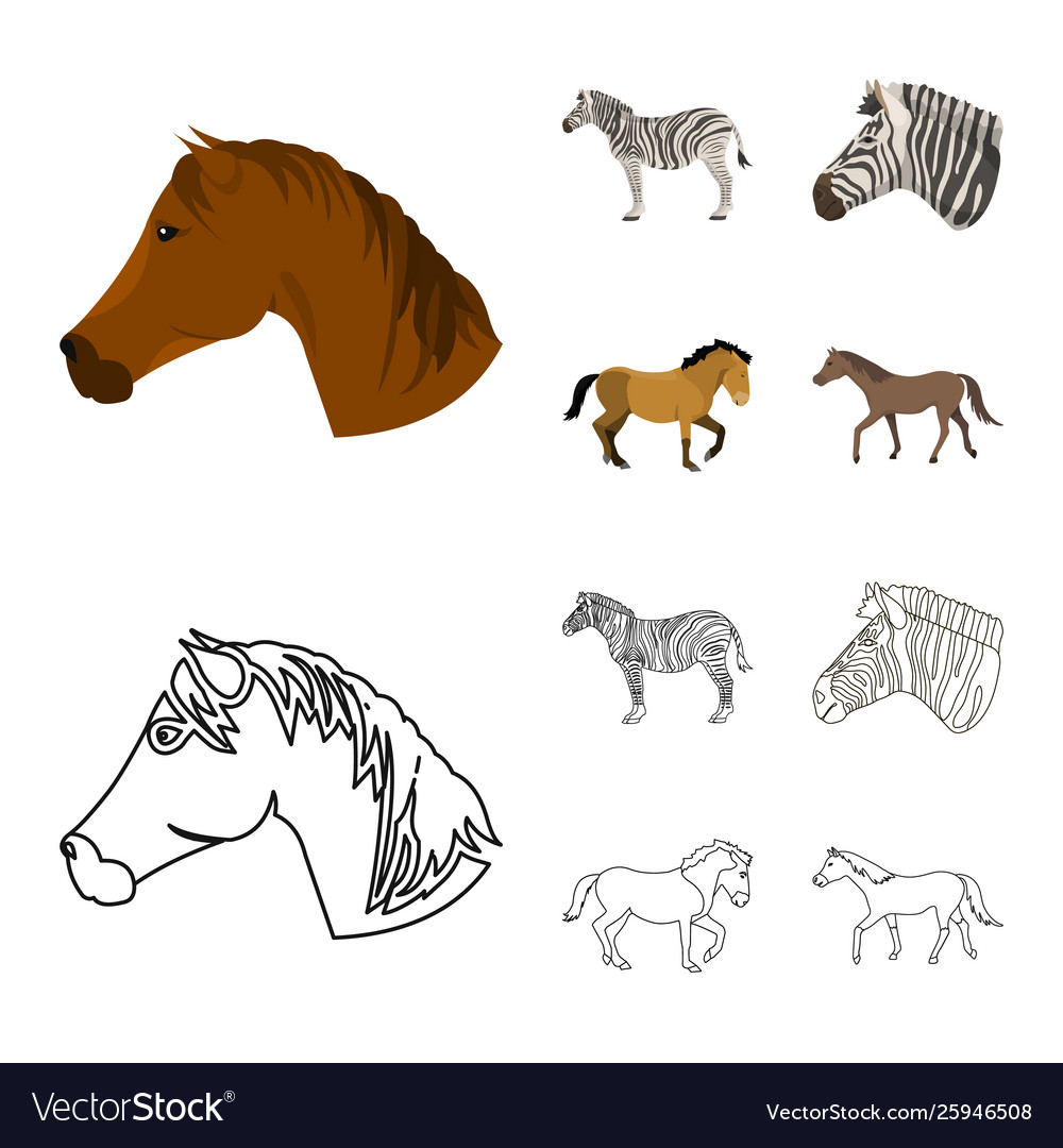 Design trot and running sign set