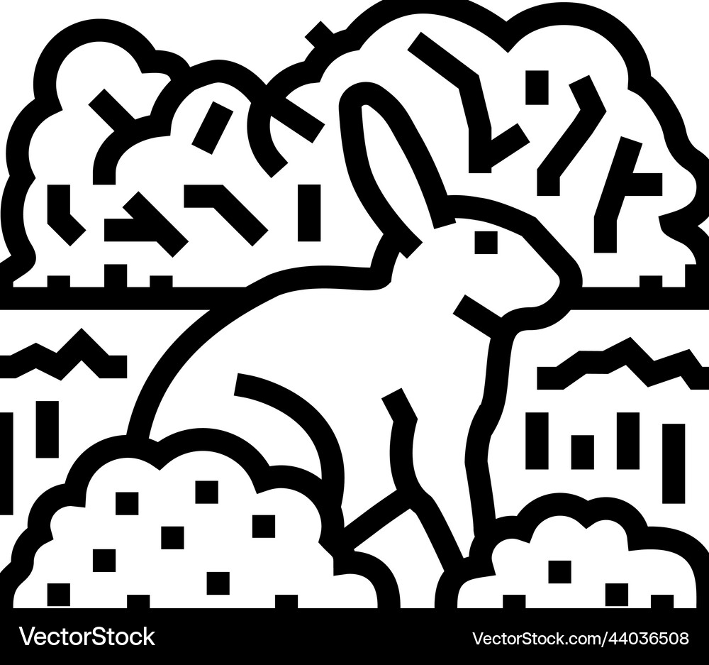 Easter spring line icon Royalty Free Vector Image