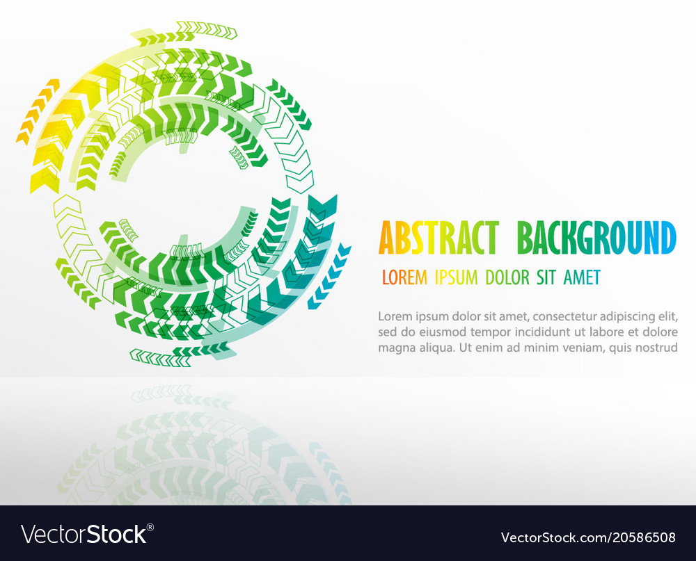Rainbow circle arrow pattern background template