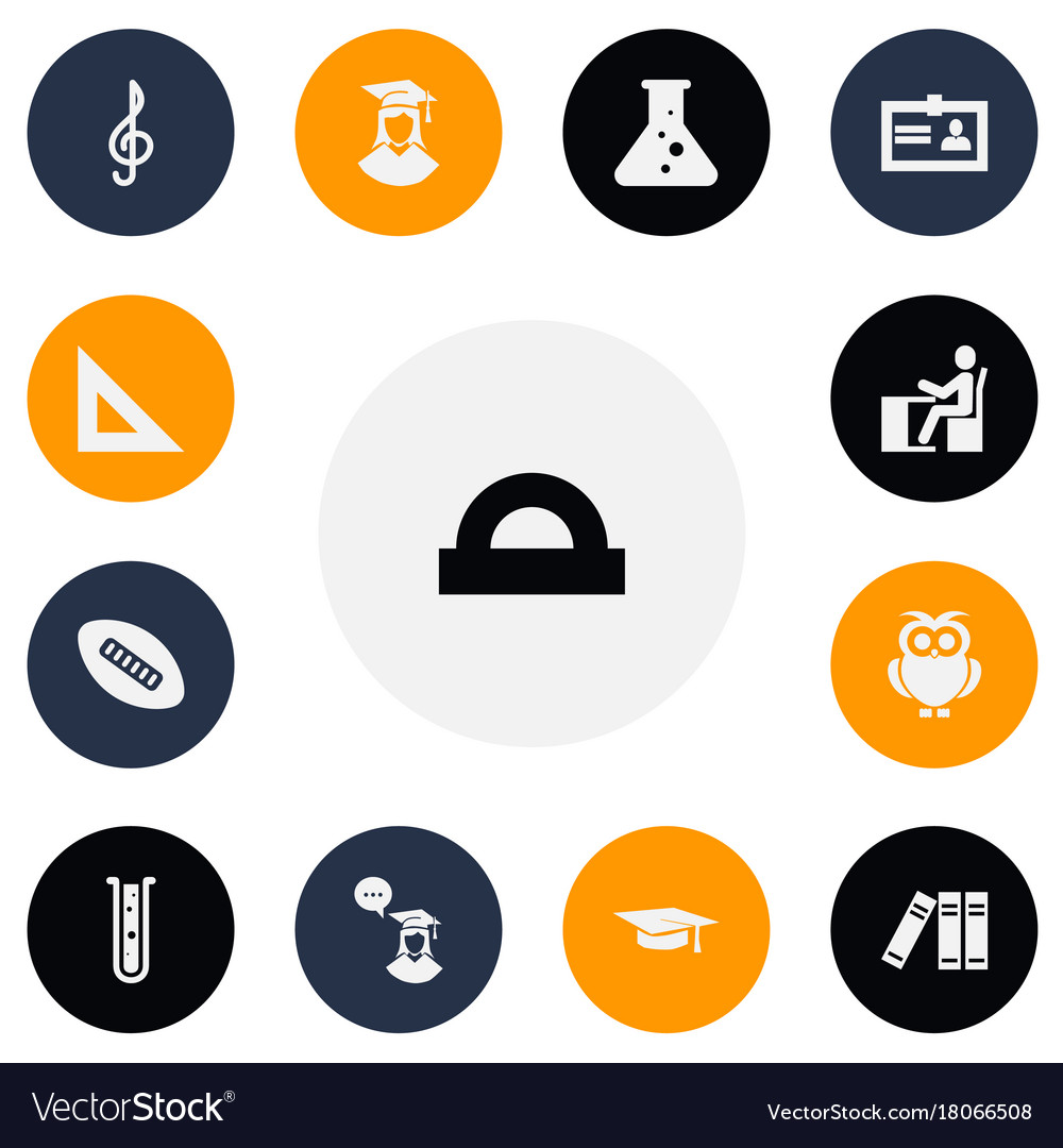 Set of 13 editable teach icons includes symbols