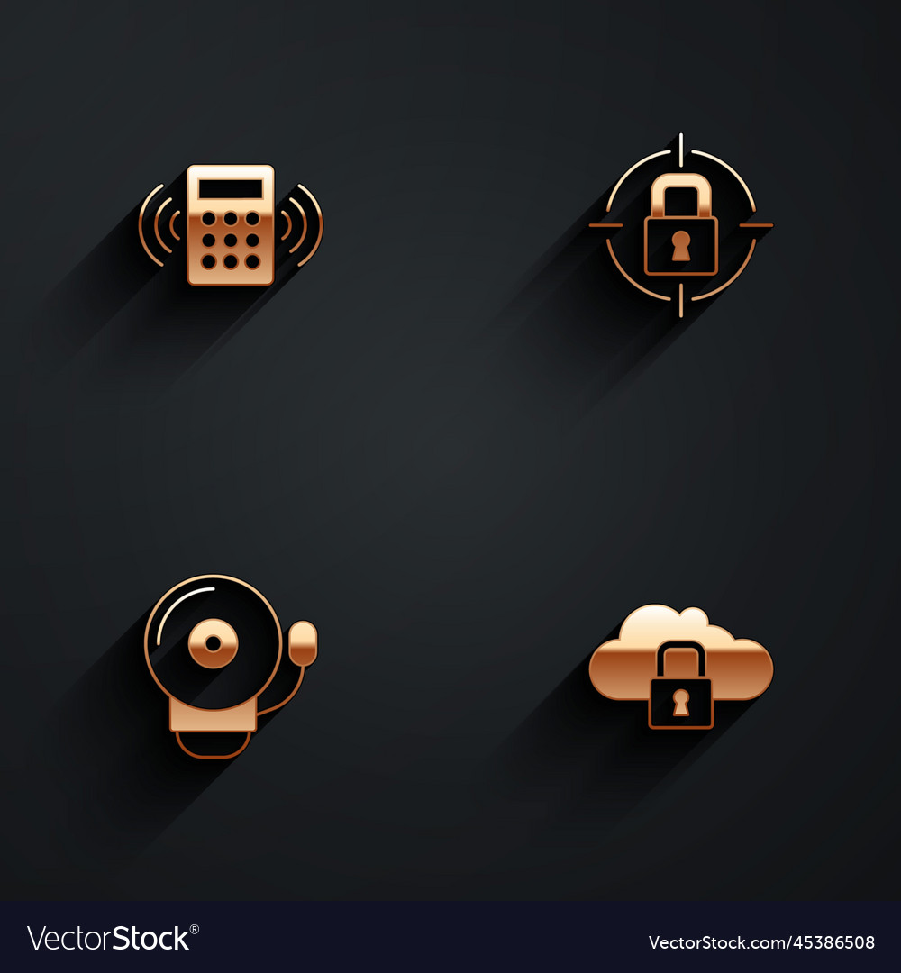 Set security keypad access panel lock ringing