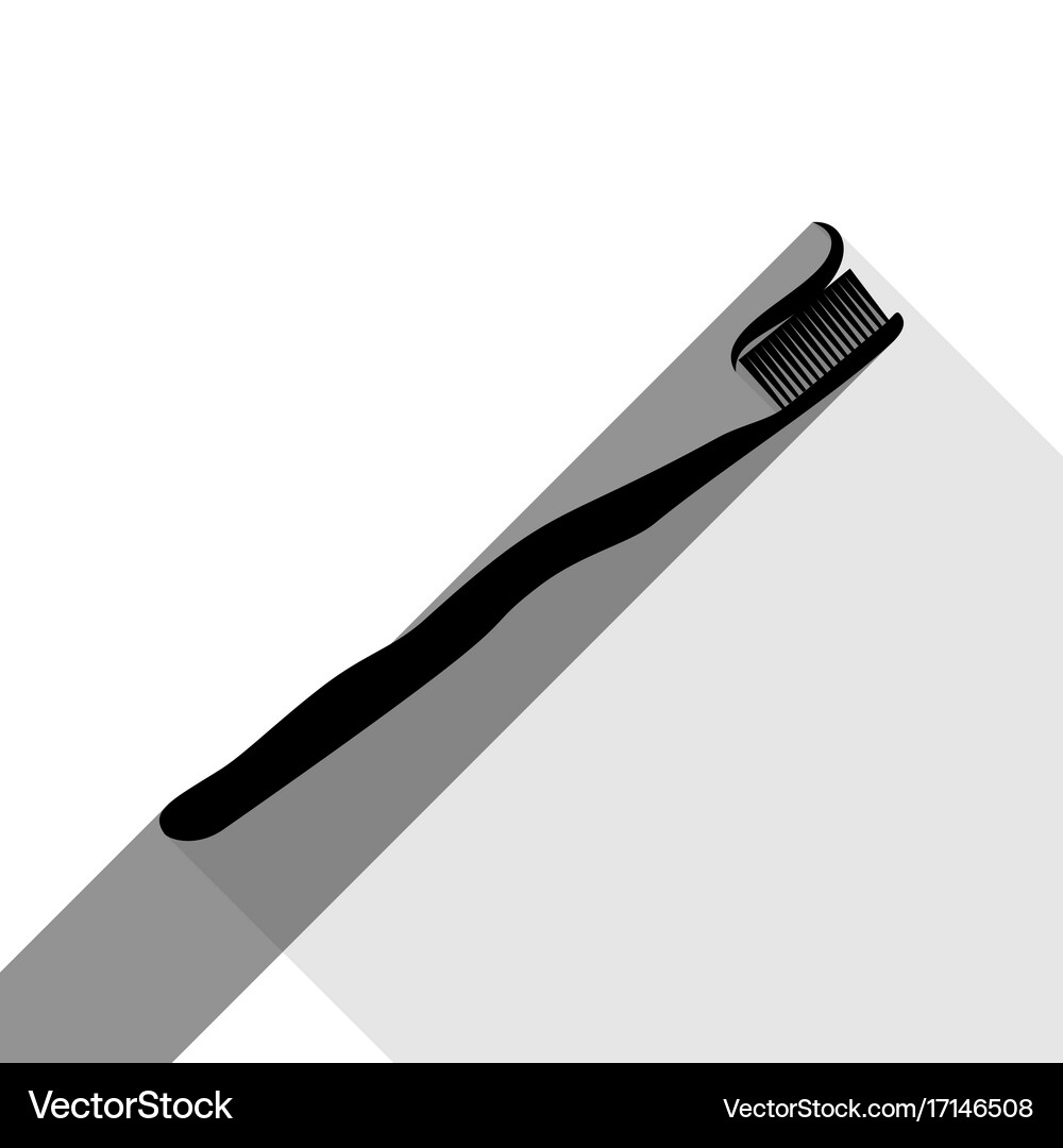 Toothbrush with applied toothpaste portion Vector Image