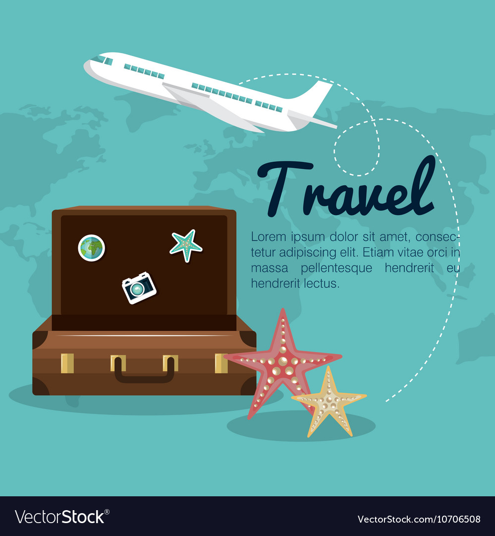 Travel suitcase airplane design