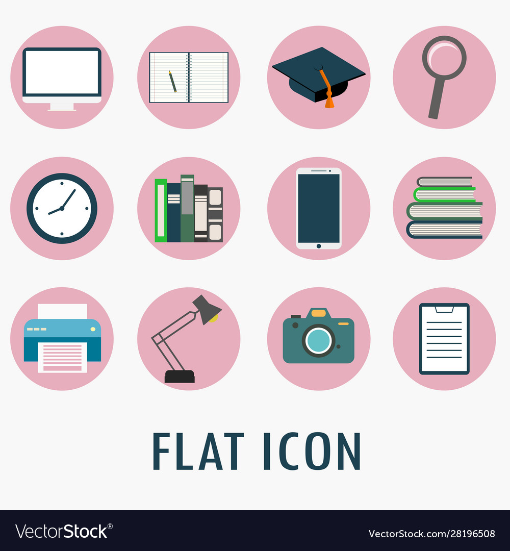 Universal flat icons for web and mobile