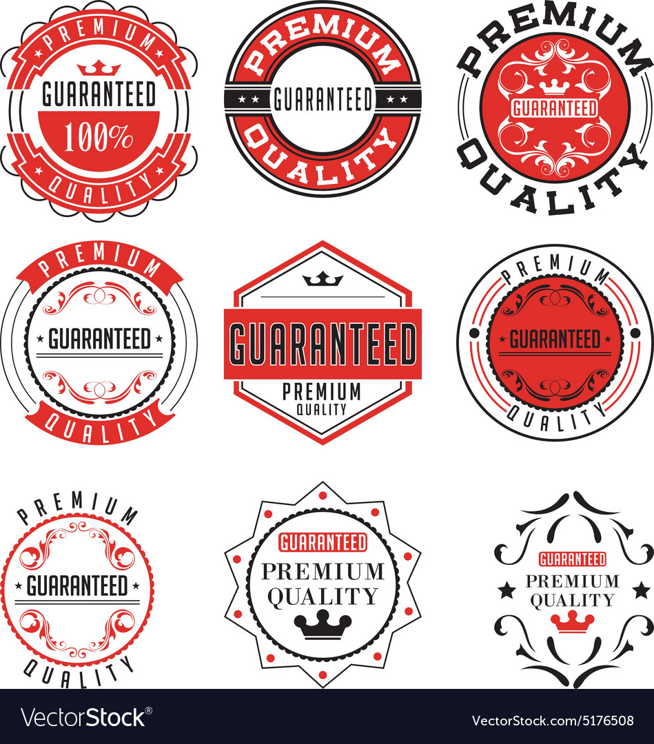 Vintage Label Design Garantie