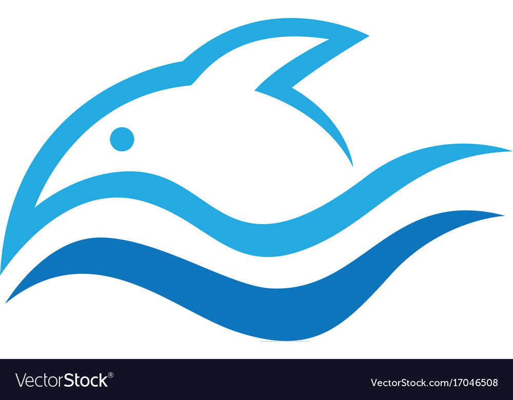 Water wave logo template