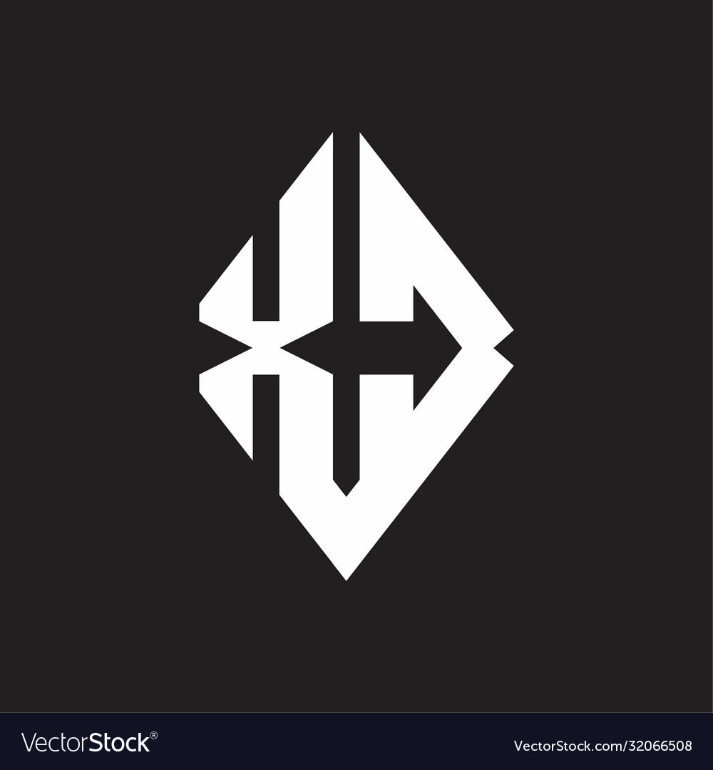 Xc logo monogram with sharp square design template