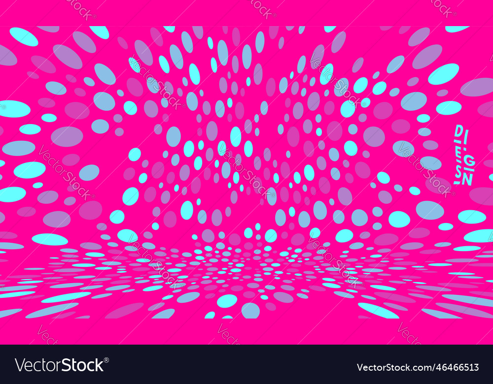 Abstract background with color circles chaotic