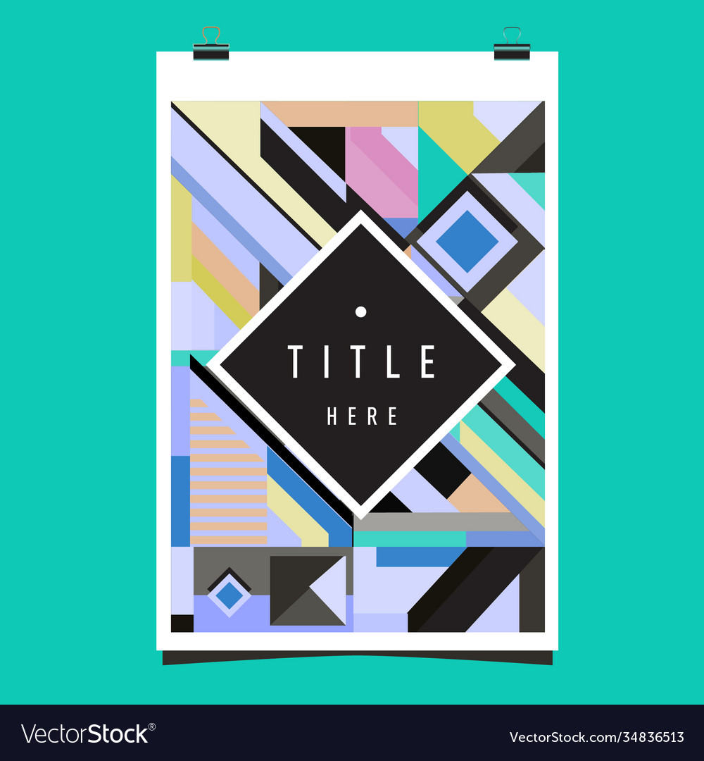 Abstract colorful geometric pattern background Vector Image Abstract colorful geometric pattern background