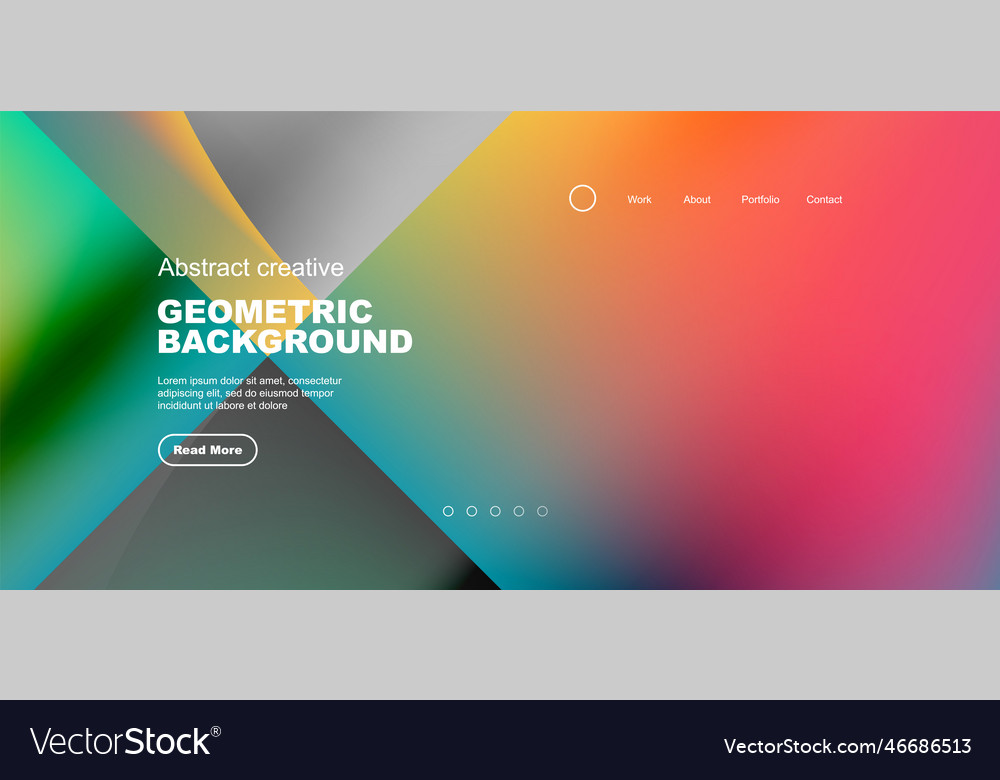 Bright fluid gradient circles abstract background vector image Bright fluid gradient circles abstract background