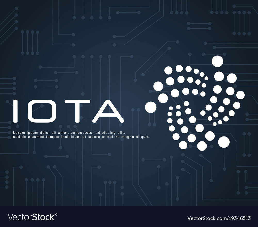 Design blockchain iota background style