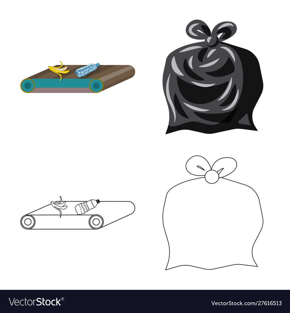Design refuse and junk symbol set