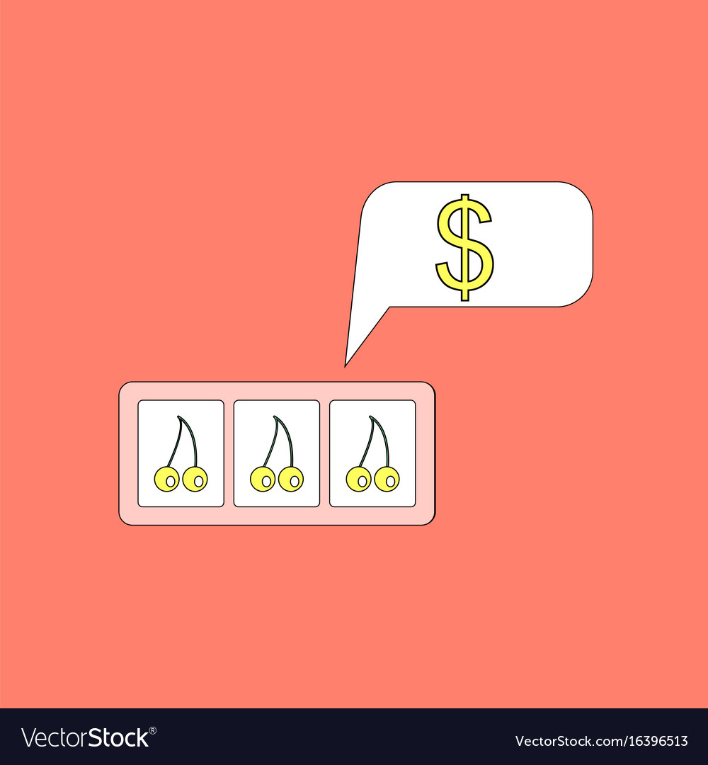 Flat icon design collection three cherries equal