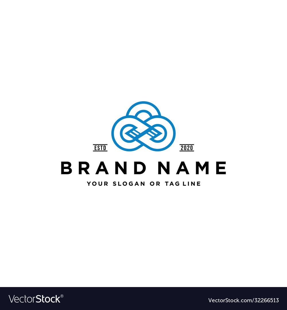 Infinity cloud logo design