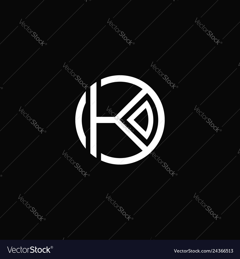 K circle logo vector image K circle logo
