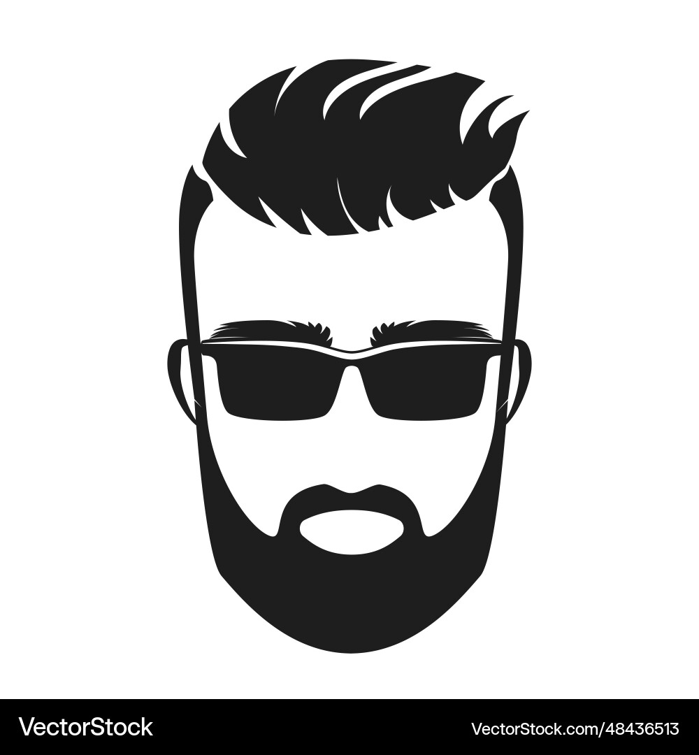 Male head Royalty Free Vector Image