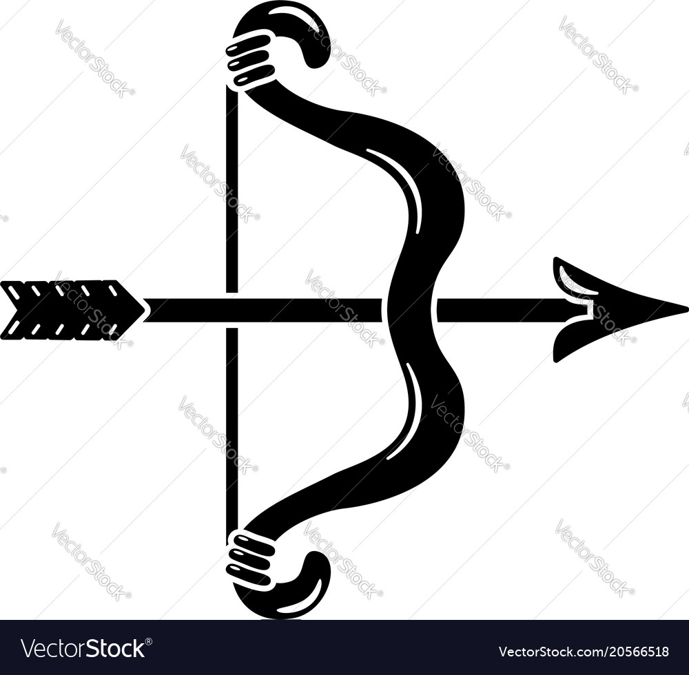 Archery game icon simple style Royalty Free Vector Image