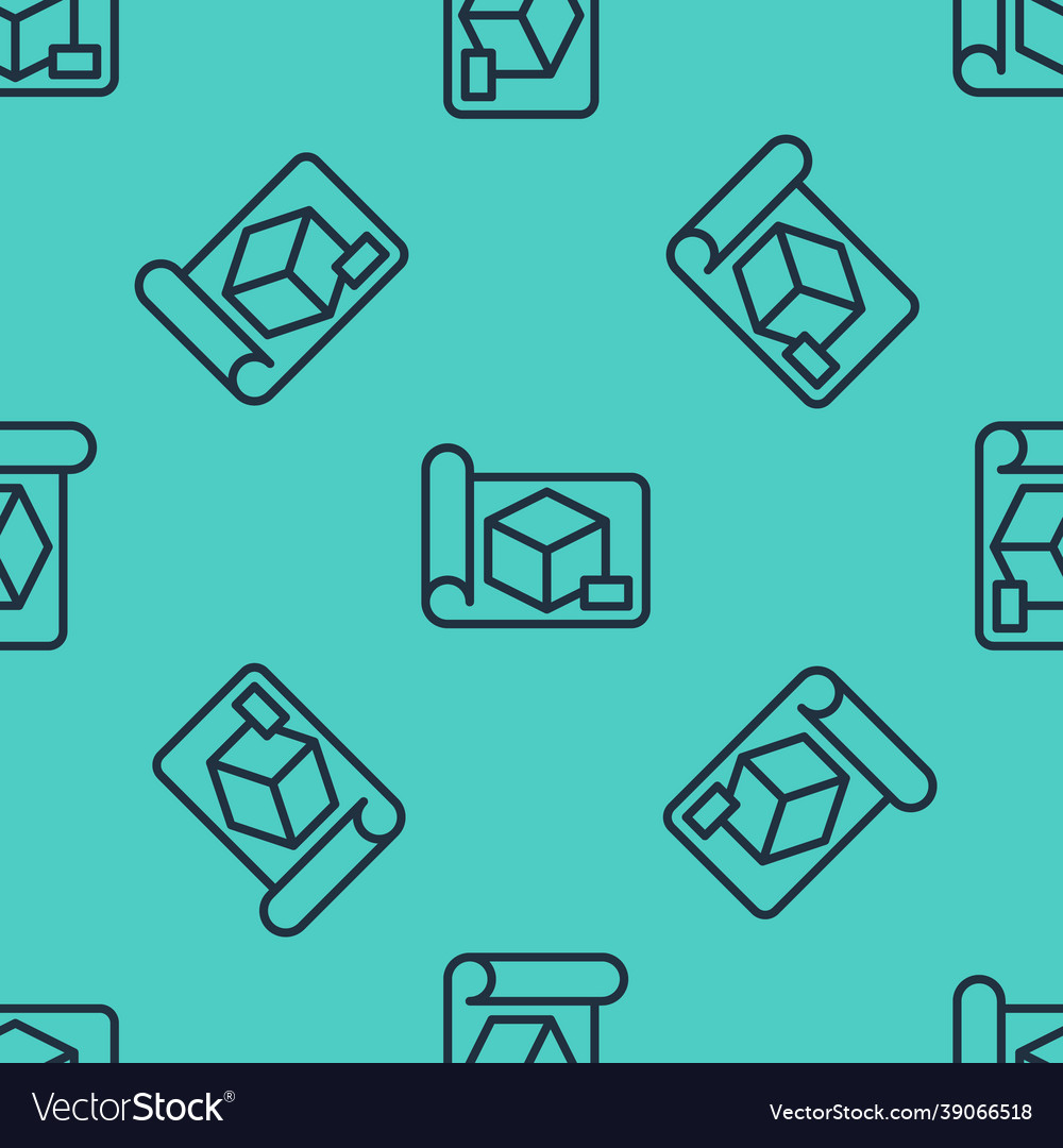 Black line graphing paper for engineering icon vector image Black line graphing paper for engineering icon