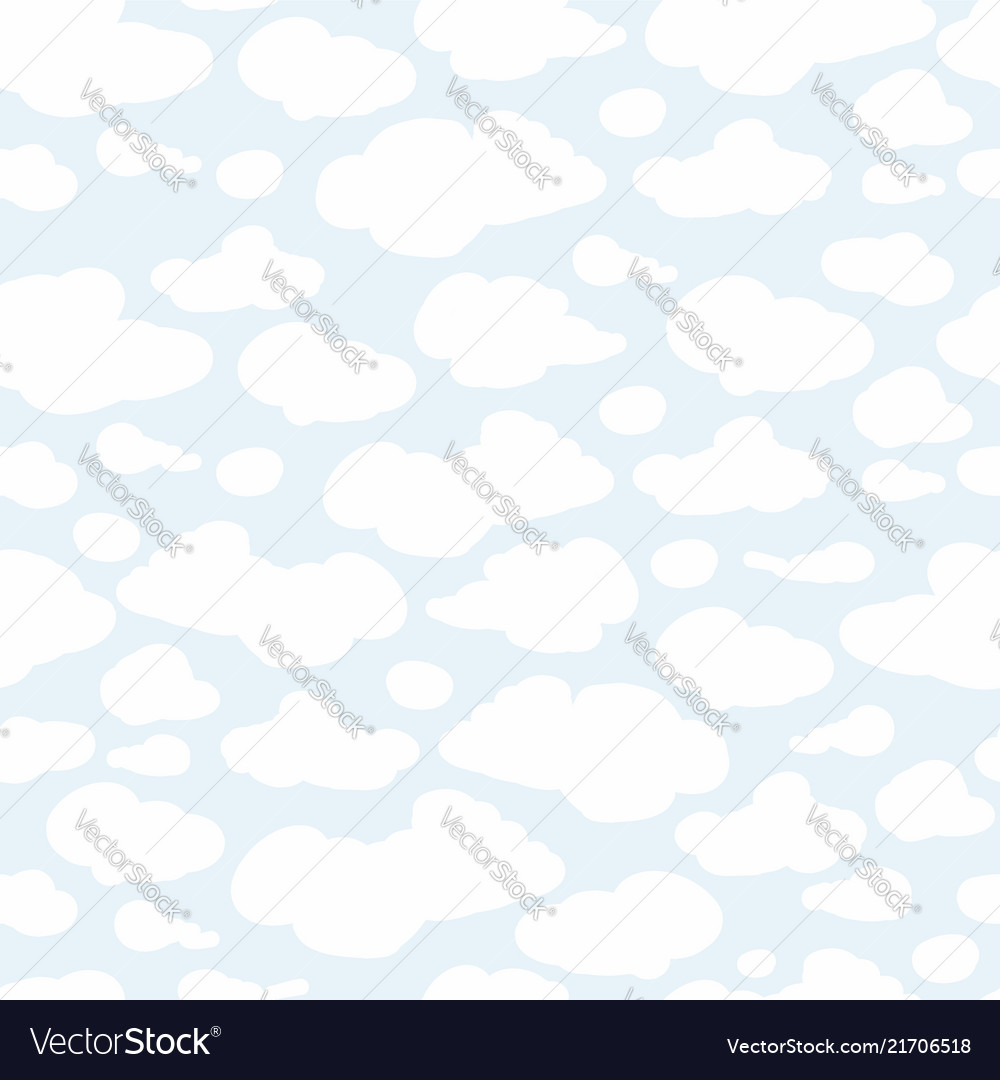 Clouds background seamless pattern for your