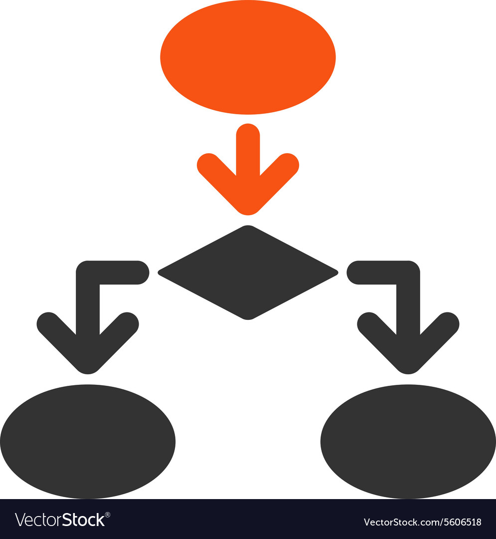 Flowchart icon from commerce set