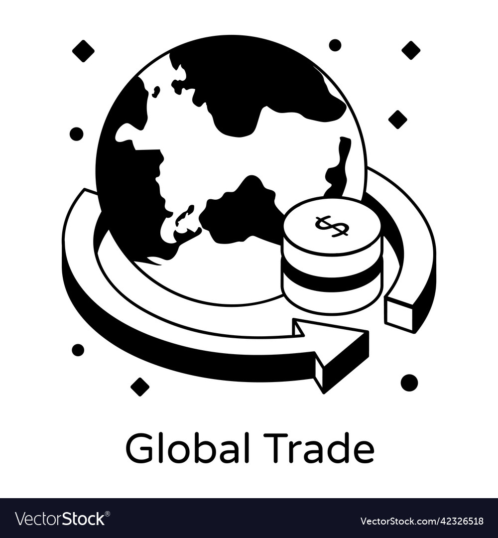 Global trade Royalty Free Vector Image - VectorStock