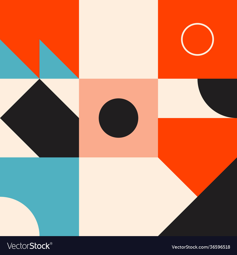 Minimal geometric pattern design vector image Minimal geometric pattern design