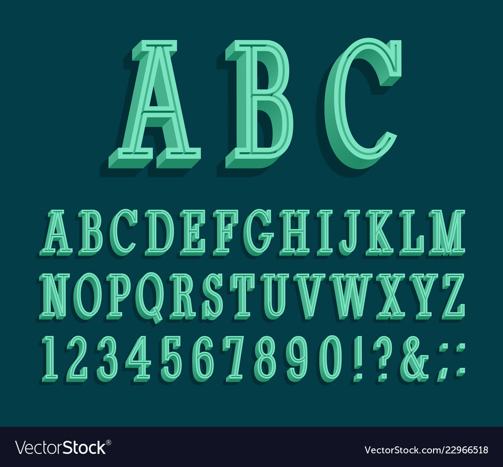 Retro alphabet