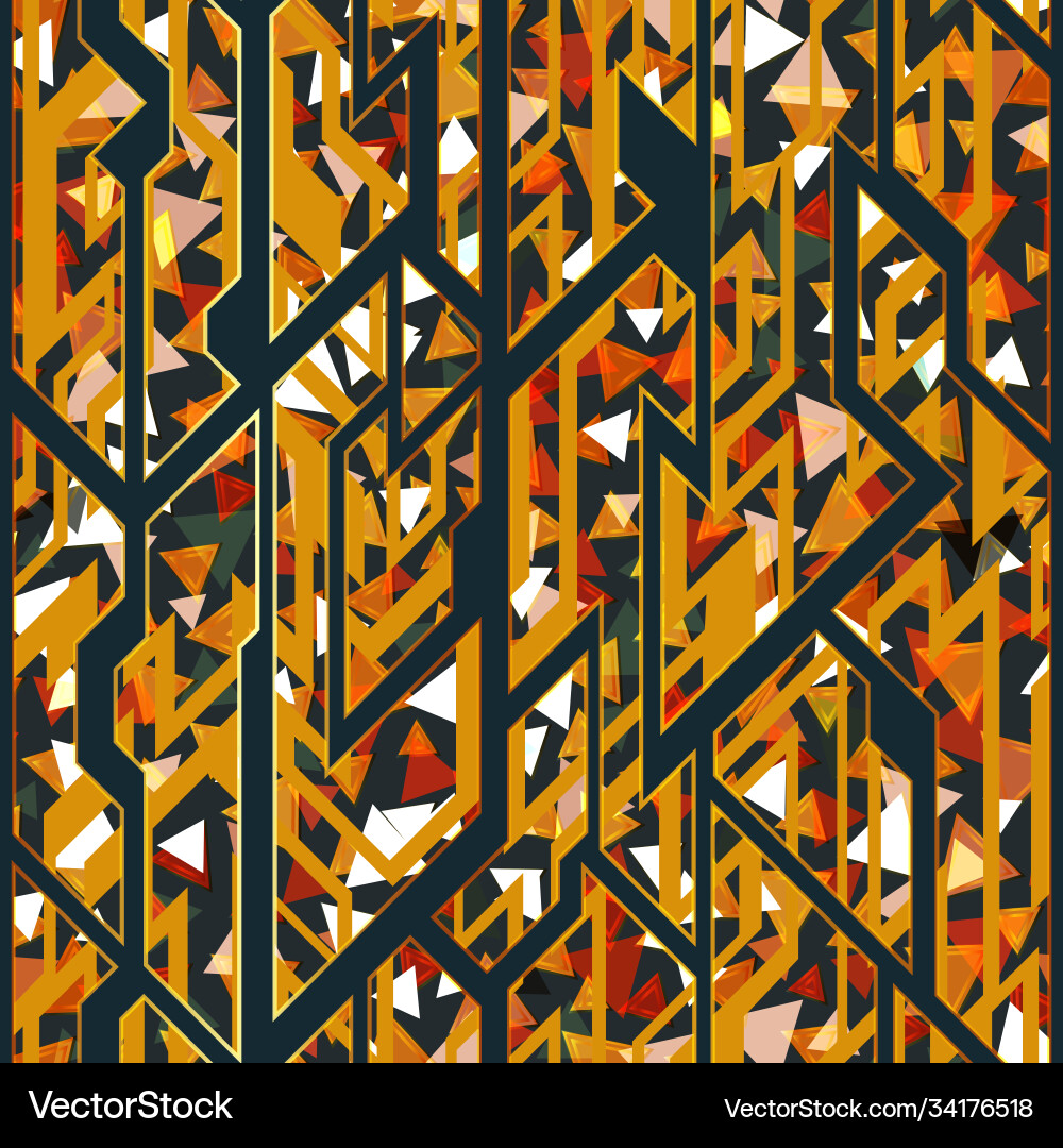 Retro geometric pattern Royalty Free Vector Image
