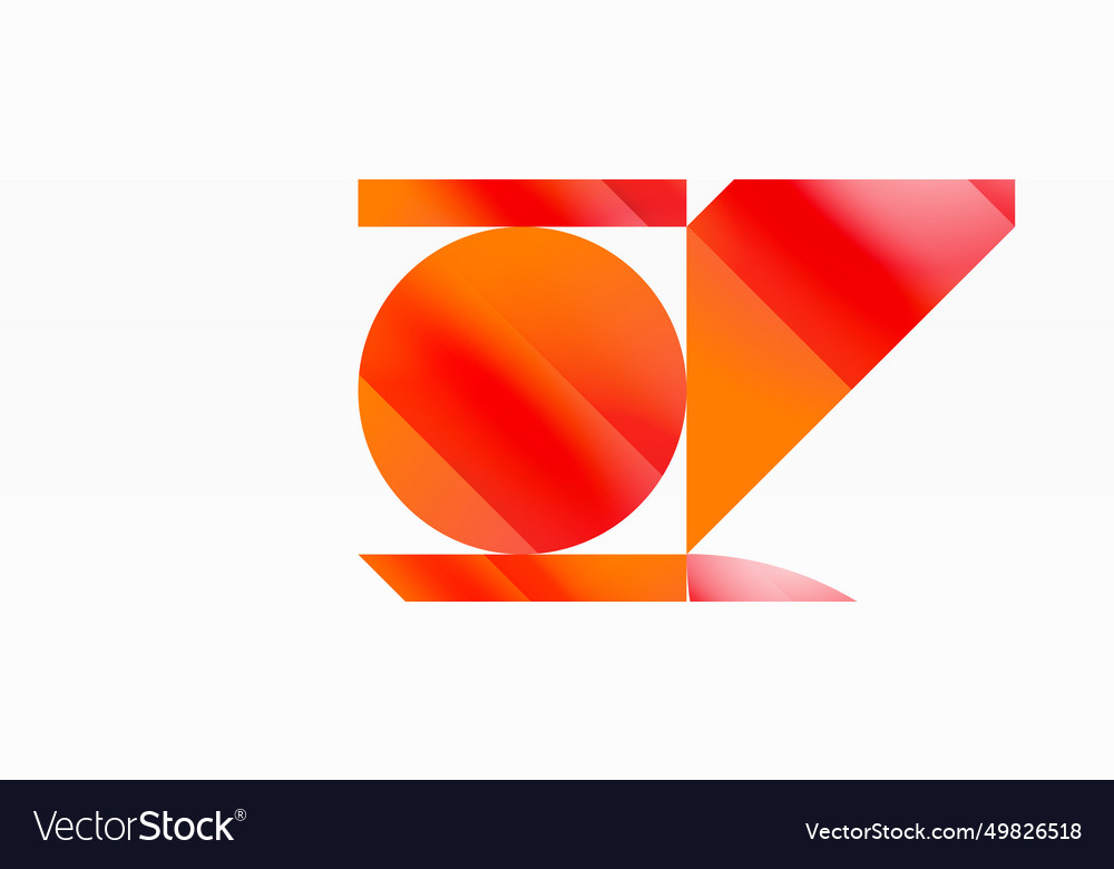 Serene gradient template circles and triangles