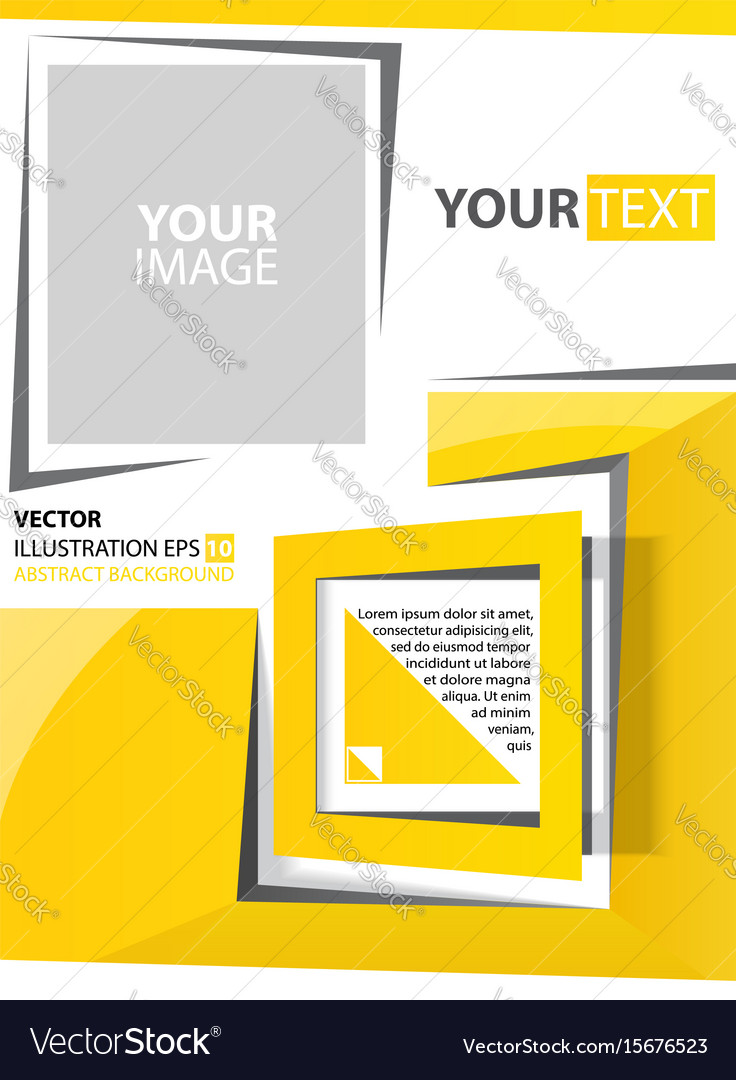 Abstract background yellow square