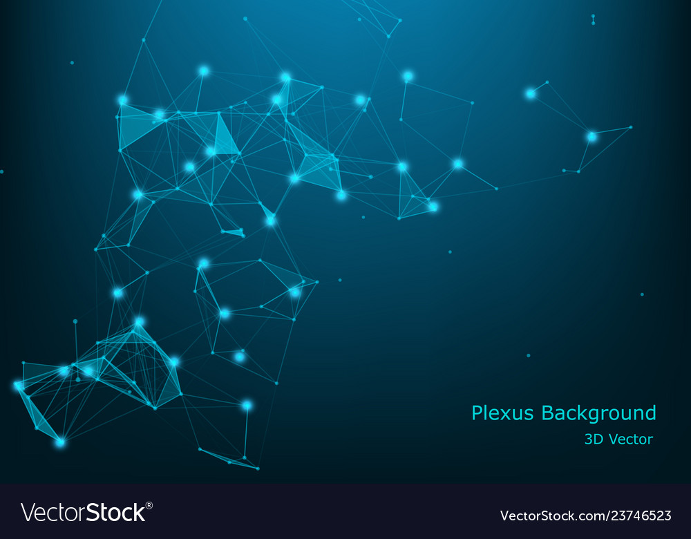 Abstract plexus background with connected lines vector image Abstract plexus background with connected lines